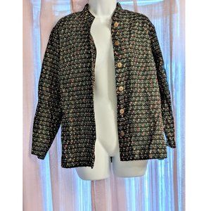 Dark Green Speckled Blazer